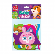 Пазли максі картонні з грою Лісові звірі